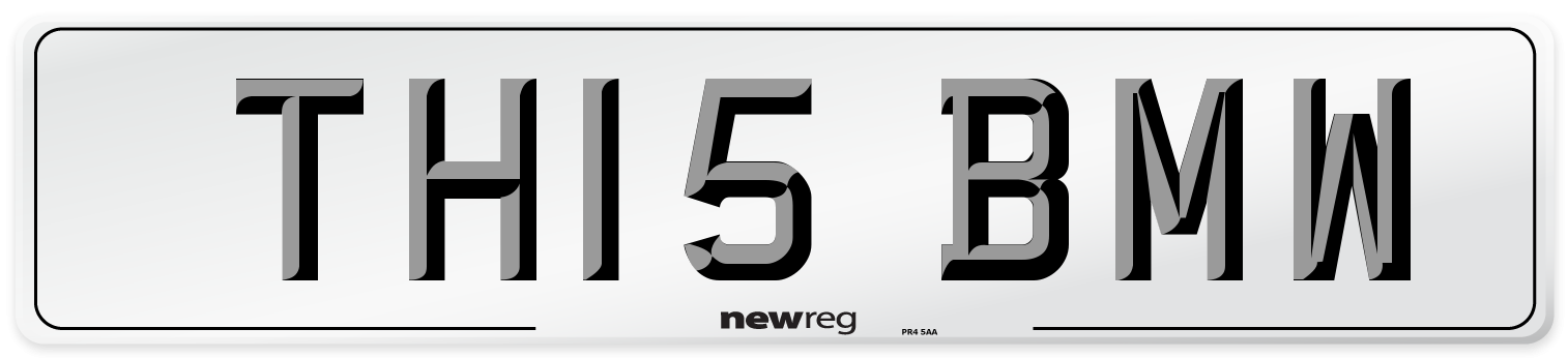 TH15 BMW Number Plate from New Reg